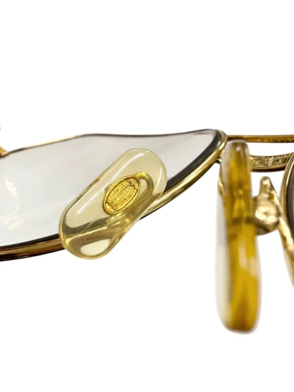 Cartier Vintage Vendome Teardrop Sunglasses Gold Bordeaux Eyewear